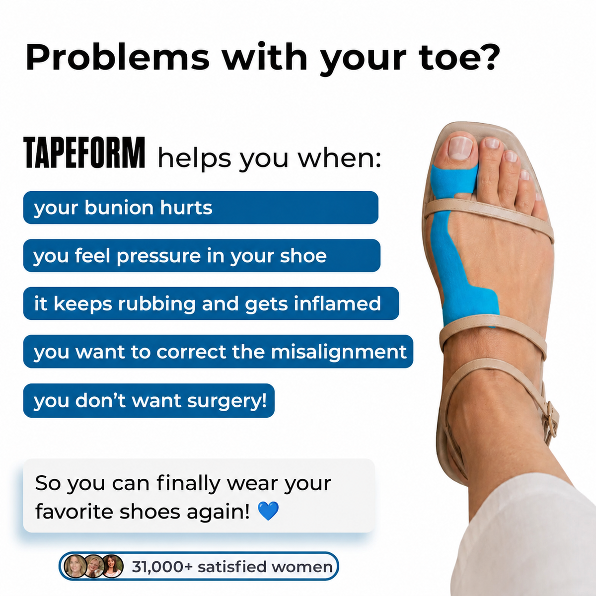 Hallux Valgus (Bunion) - TAPEFORM